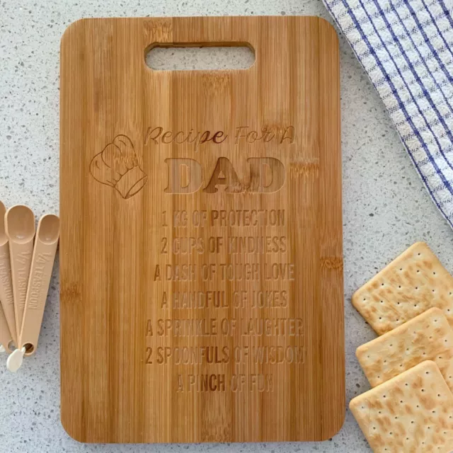 Fathers Day Chopping Board Cheese Board Personalised Engraved Fathers Day Gift