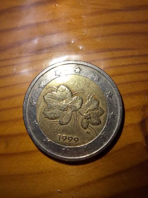 2 Euro Münze Finnland 1999 M Moltebeere-Blume