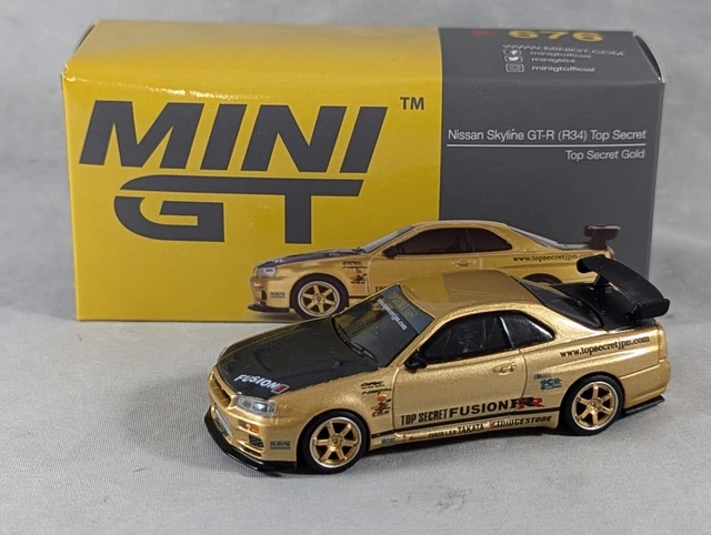 Mini Gt Skyline Gt R R34 MINI GT NISSAN SKYLINE GT-R (R34) Top Secret Oro EUR 22,58 - PicClick IT