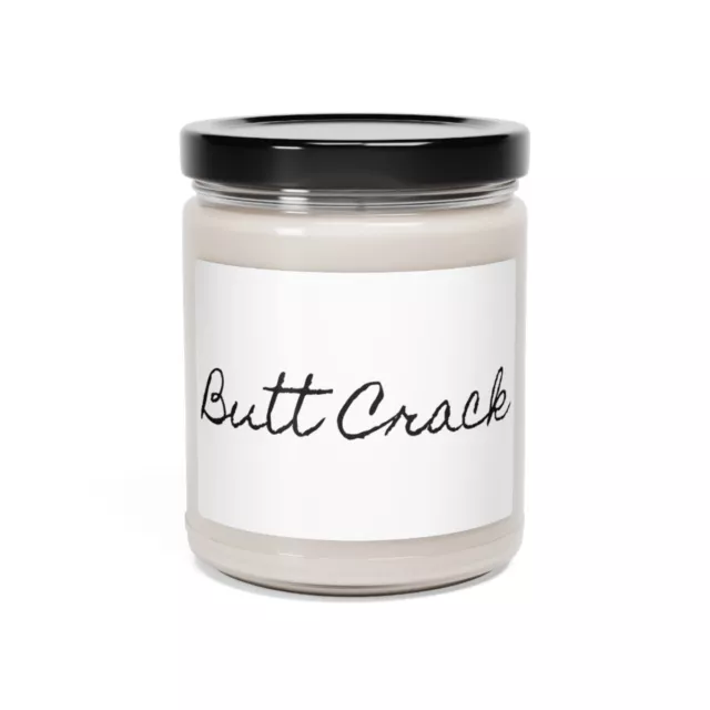 Butt Crack Scented Soy Candle, 9oz