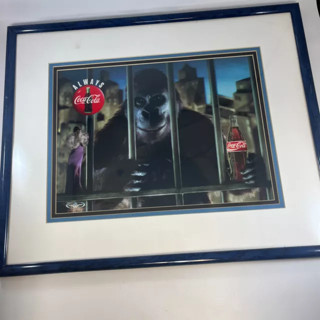 Coca-Cola "The Choice" Advertising Cel King Kong Art Gorilla Commercial #339 COA