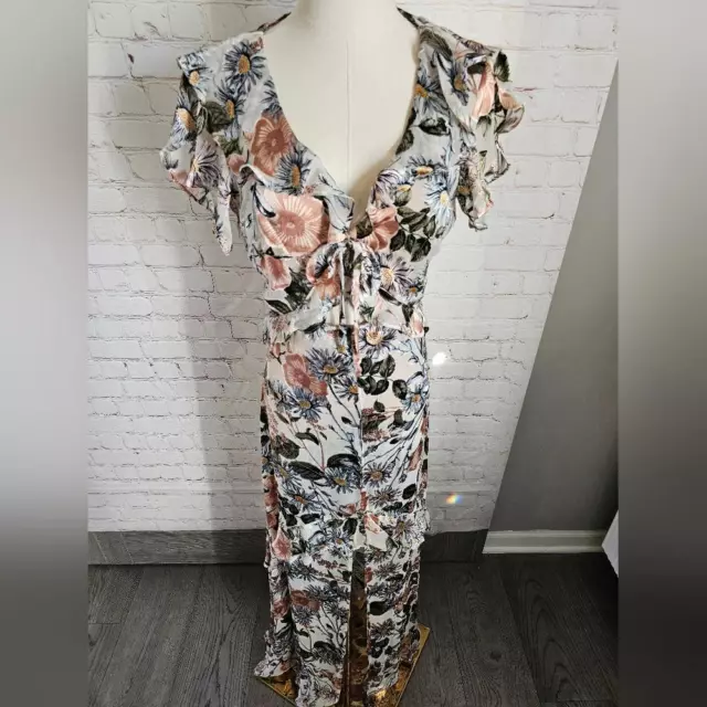 Revolve Luciana Floral Maxi Dress | For Love & Lemons | Size Small  | EUC