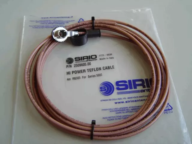 Cavo coassiale Sirio Telflon RG303 (4 metri) per antenna CB GGD & SIRIO