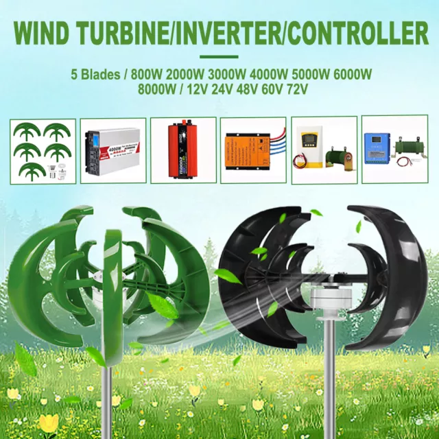Wind Turbine 6000W 12V 24V 48V Super Hybrid Charge Controller