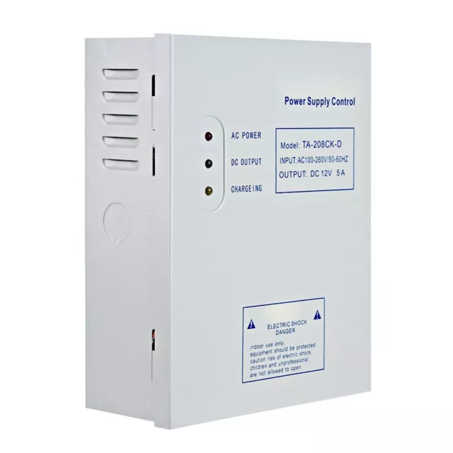 Sistema de control de acceso de puerta DC 12V 5A fuente de conmutación fuente de alimentación UPS fuente de alimentación 2