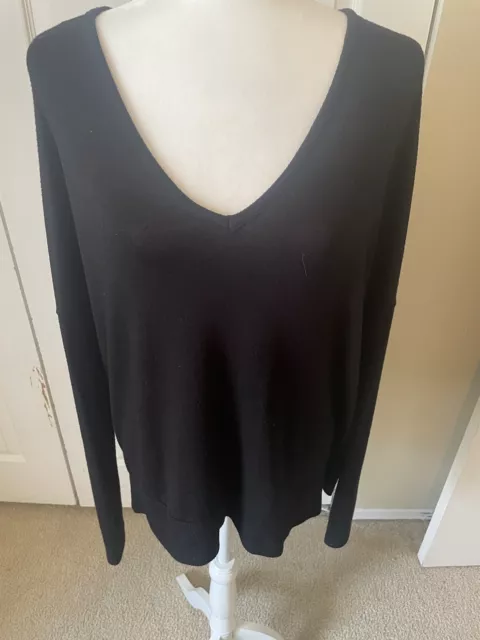 Rag & Bone Women Size Medium Black PreOwned VNeck