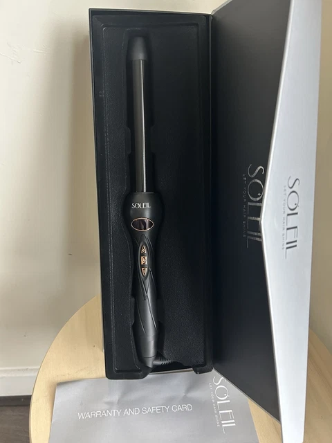 SOLEIL DIGITAL CURLING Iron 25mm Black New In Box RRP £308 UK