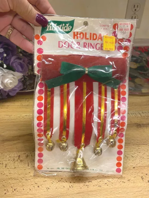 Vintage Yuletide Holiday Door Ringer Bells NOS Christmas NO UPC