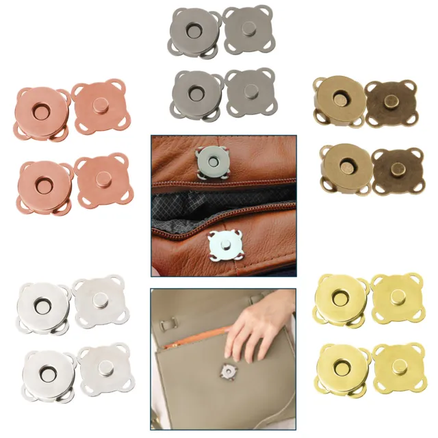 Magnetic Buttons Snaps Fasteners Clasp Handbag Bag Making Leathercraft 18mm/14mm