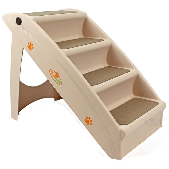 Dog Pet Puppy Plastic Foldable Stairs Folding Ramp Access Steps Lightweight