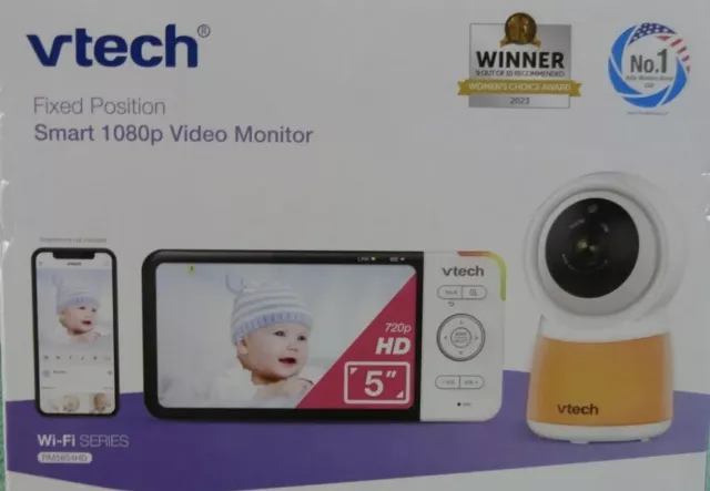 Vtech RM5854HD - 5" Smart Wi-Fi 1080p Baby Camera Video Monitor White