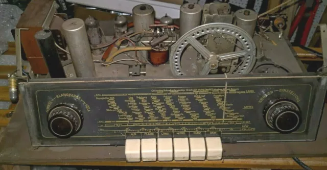 Röhrenradio Chassis aus Musiktruhe, Allegro v. Telefunken  Baujahr 1953