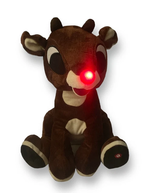 Vibrating Rudolph GEMMY RUDOLPH ANIMATED Singing Talking Plush Rudolph The Red Nose ...