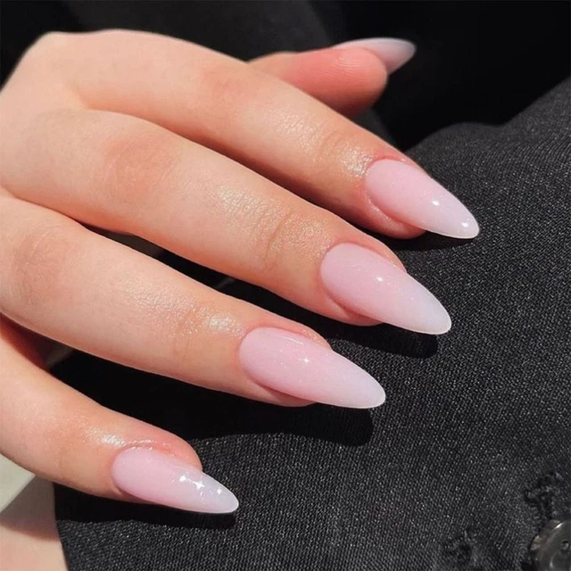 Long False Nails Almond Press on Nails Manicure Fake Nials  Women