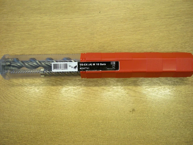 HILTI TE-CX SET (4) M10 SATZ SDS+ Masonry Drill Bit Set HILTI TE-CX SET (4) M10 SATZ SDS+ Masonry Drill Bit Set