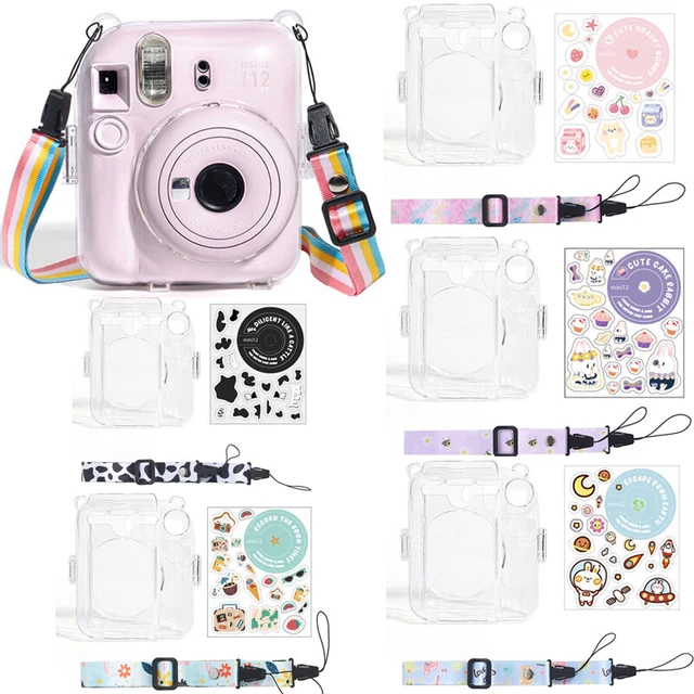 Per Fujifilm Instax Mini 12 PC custodia fotocamera copertura con cinghia regolabile