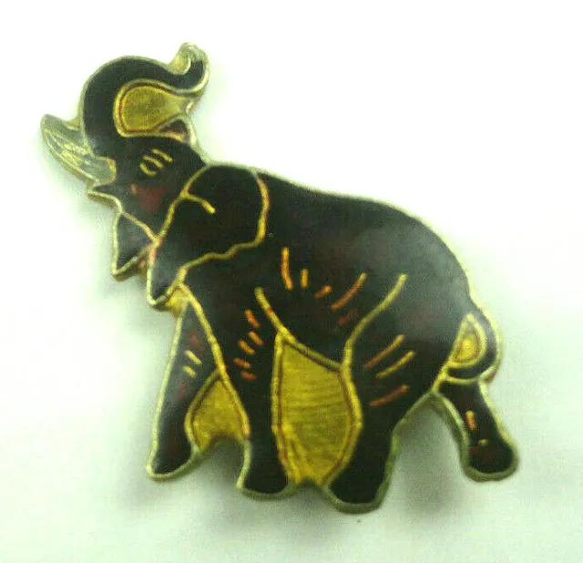Elephant Pachyderm Pakaderm vintage Enamel Pin Lapel Hat Tie Tac