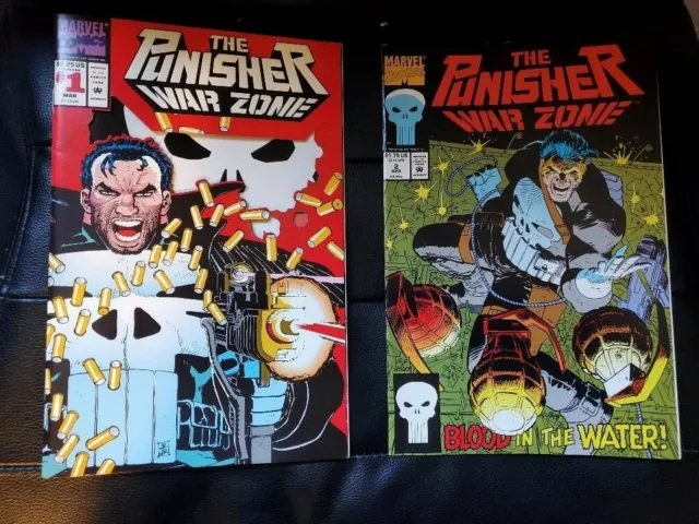 1992 Marvel Comics The Punisher War Zone - Volume 1 & 2