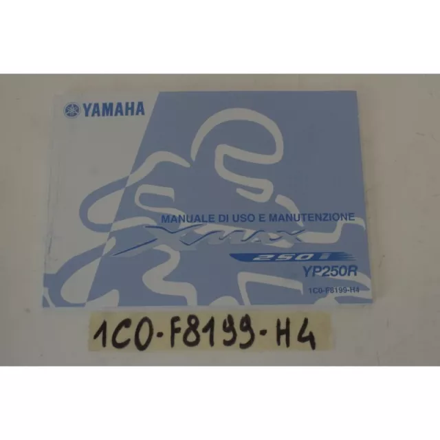 Libretto Manuale uso e manutenzione User manual Yamaha YP250R Xmax 250