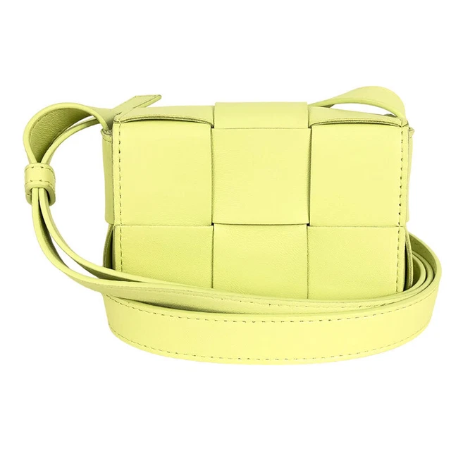 Bottega Veneta Candy Cassette 666688 Pale Green Ladies Shoulder Bag Used
