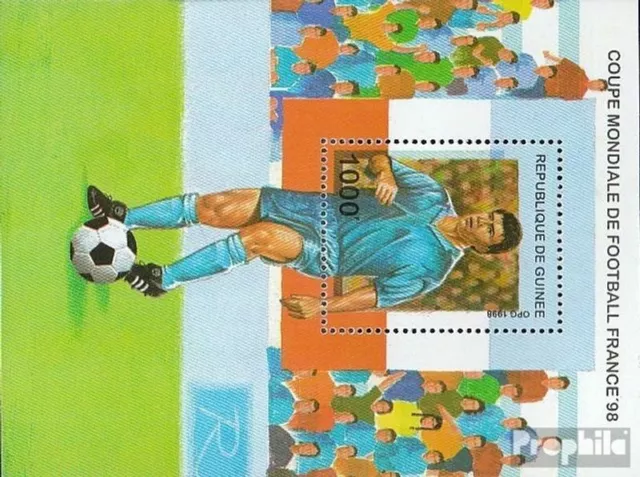 Guinea Block528 (completa Edizione) postfrisch 1998 Fußball-WM 1998 in Frankreic