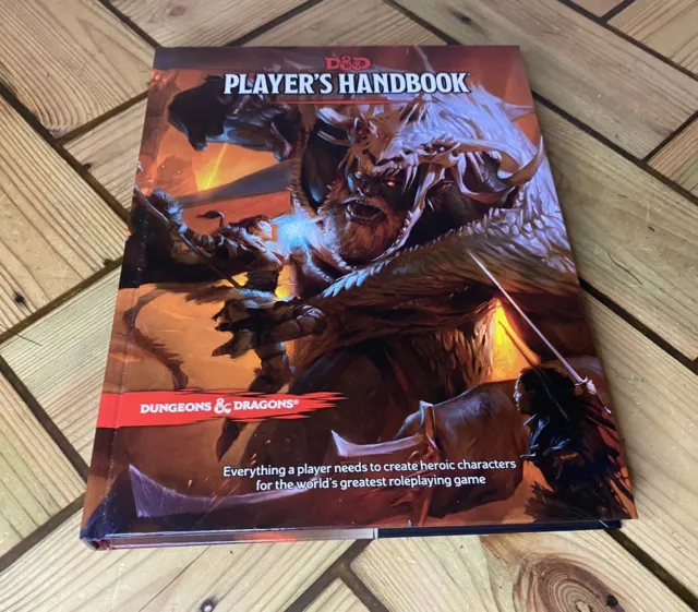 D&D Dungeons & Dragons Player's Handbook Hardback Book- 5th Edition