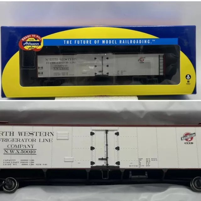 Athearn Ready To Roll 50' Ice Bunker Reefer ~North Western Refrigerator Line NWX