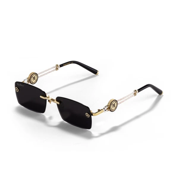 Lunettes De Soleil De Luxe PR Collection – Monture Noire, Verres Polarisés UV400
