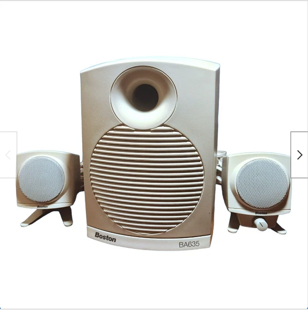 BOSTON ACOUSTICS BA635 Computer Gaming Speakers & Subwoofer System 29.