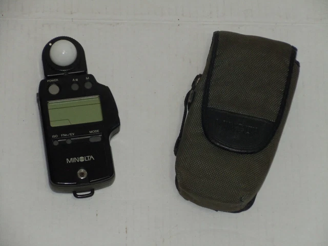 Minolta Japan Auto Meter Light Exposure Meter Ivf Iv F With Case Tested Working