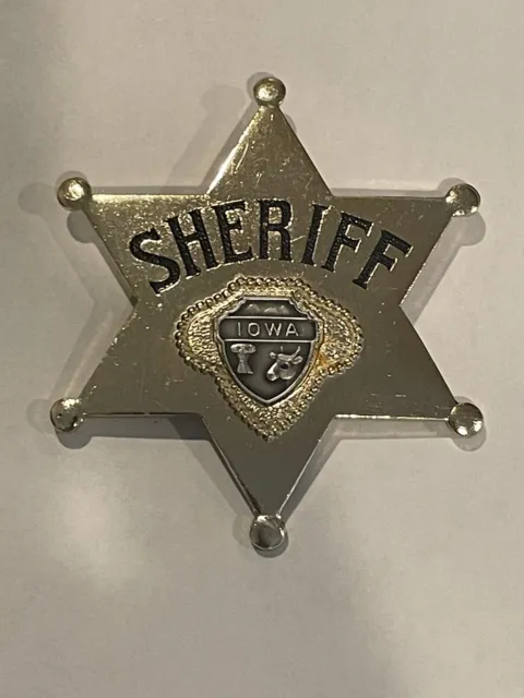 Vintage Toy Iowa Sheriff Badge