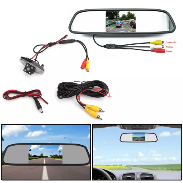 Waterproof Rear View Parking Camera + 4.3" Monitor For Honda Accord