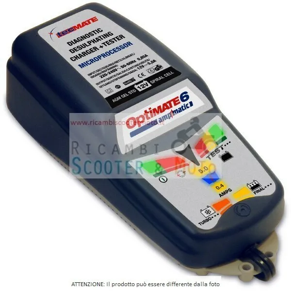 93312 Carica Batterie Tecmate Tester 12 Volt Tecmate Universale Tm180