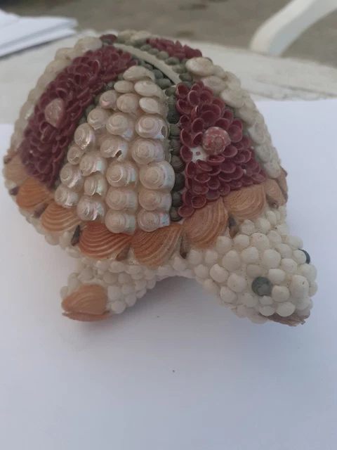 TARTARUGA SALVADANAIO 10 cm X 5 cm - Ceramica decorata  - Vintage