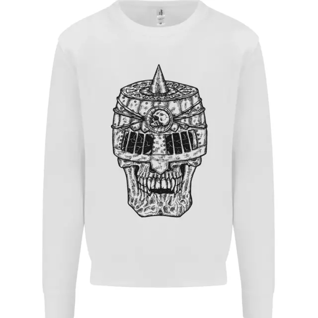 Medieval Skull Helmet Kids Sweatshirt Jumper
