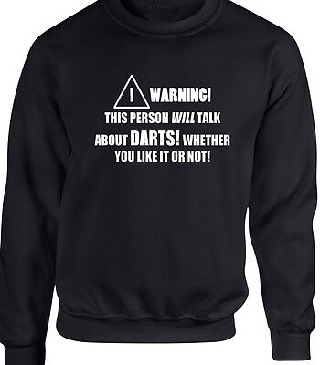 Darts Mens Sweatshirt - Funny Hobby Statement Gift Humour Sport Pub Dartboard