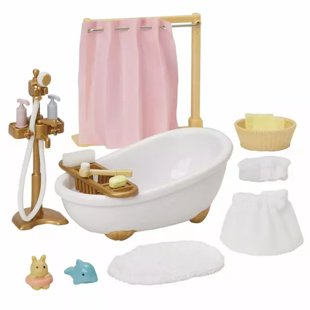 Sylvanian Families KA-605 Bath Set - Epoch (damaged box)