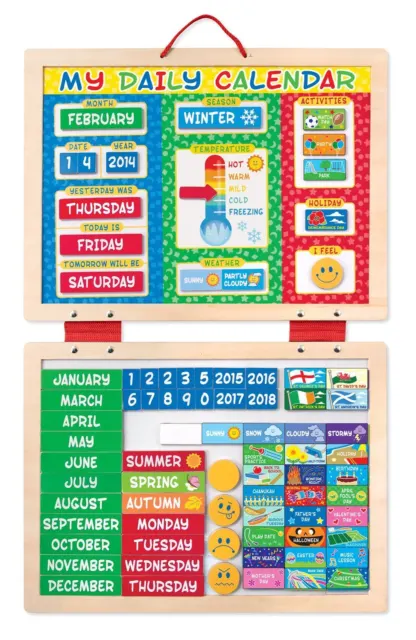 My Magnetic Daily Calendar with 82 Magnets - Melissa & Doug