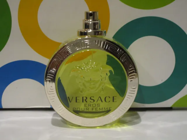 Versace ~ Eros Pour Femme Eau De Toilette Spray ~ 3.4 Oz Clear Bottle