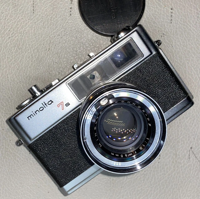 Appareil Photo Minolta Hi-matic 7 Télémétrique - Objectif Rokkor 45mm - Vendu Pour Pièces/défectueux