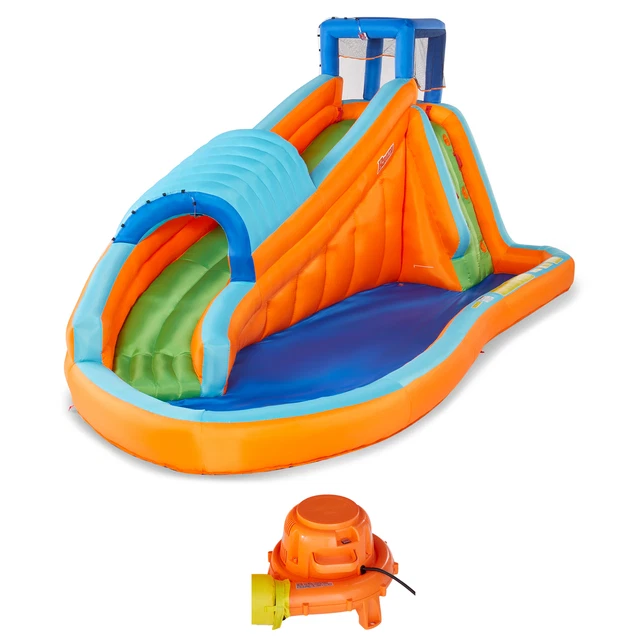 Banzai Surf Rider Kids Inflatable Outdoor Backyard Aqua Water Slide Splash Park