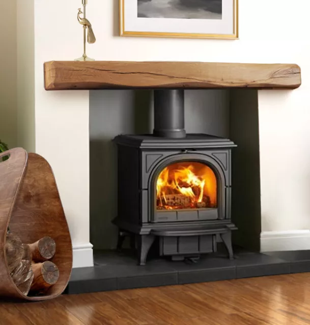 SOLID OAK FIREPLACE MANTEL BEAM MANTELPIECE Wood Lintel Log Burner Mantle Shelf