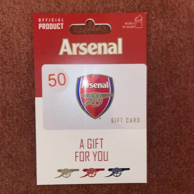 Arsenal FC £50 Gift Card