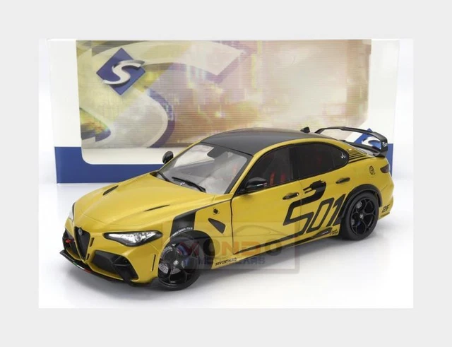 Voiture de 2022 couleur jaune - ALFA ROMEO Giulia GTA Nagemaakt