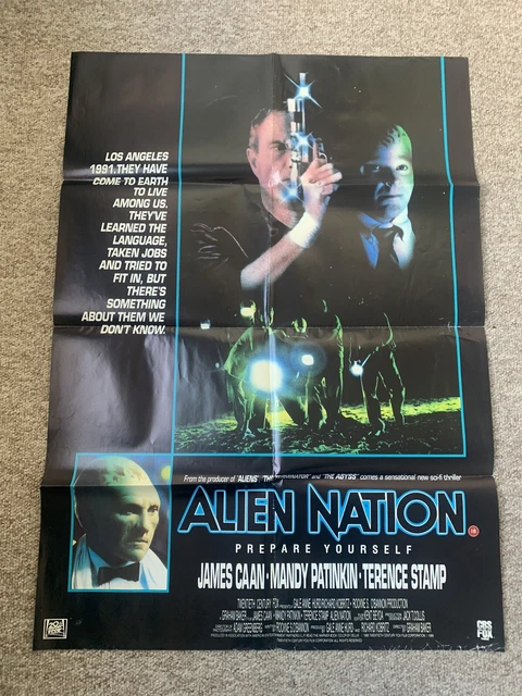 RARE VINTAGE ALIEN Nation Original 1988 Horror Film Poster 23.5x32.5 XL ...