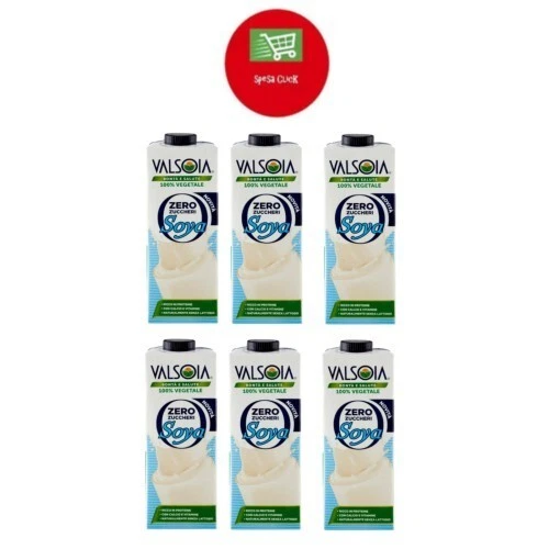 Valsoia Bontà e Salute Zero Zuccheri Soya  contiene soia  6 litri