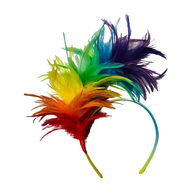 Feather Headband Boho Headpiece Women for Halloween Birthday Party Festivals