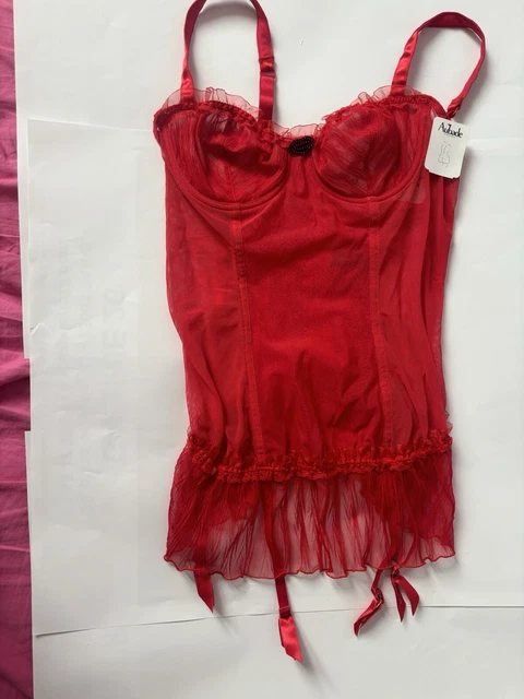 Body Aubade Manches 3/4 - Modèle Amour En Fleurs Noir, Taille M, Neuf Sans étiquettes