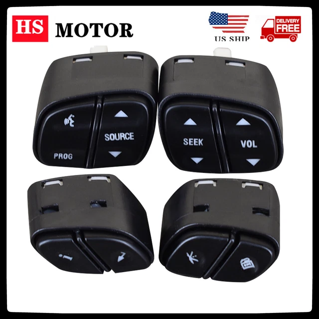 STEERING WHEEL RADIO Volume Control Switch 4 Button Set GM Chevrolet