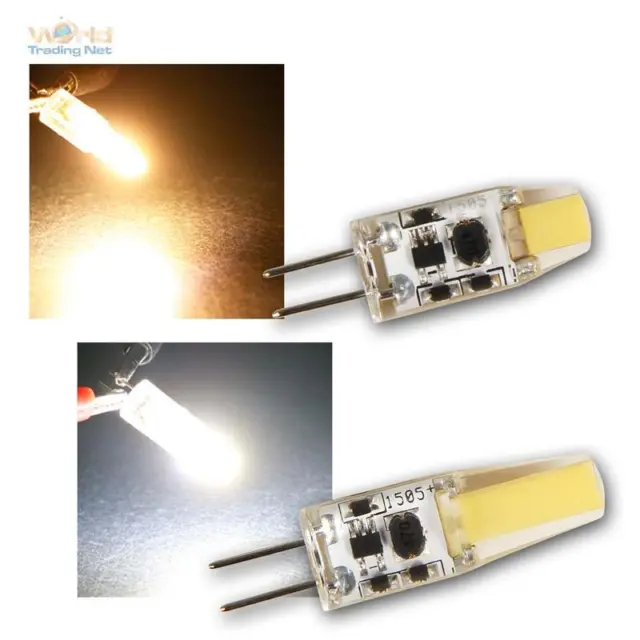 G4 LED Mini Birne Silicia COB 12V 110/200lm Leuchtmittel Stecksockellampe Lampe